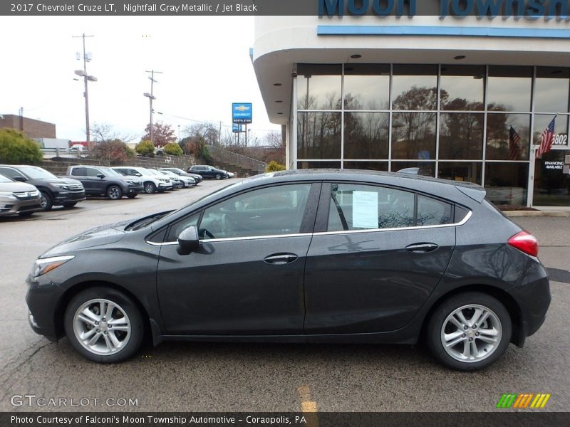 Nightfall Gray Metallic / Jet Black 2017 Chevrolet Cruze LT