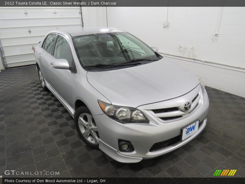 Classic Silver Metallic / Dark Charcoal 2012 Toyota Corolla LE