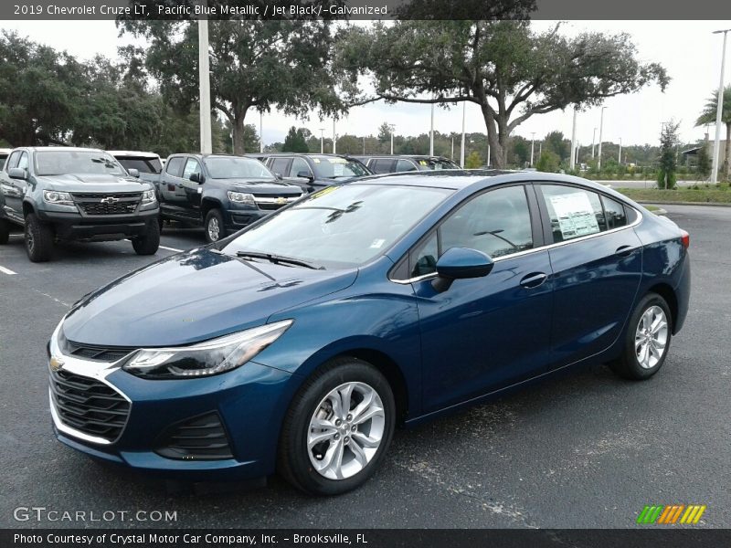 Pacific Blue Metallic / Jet Black/­Galvanized 2019 Chevrolet Cruze LT