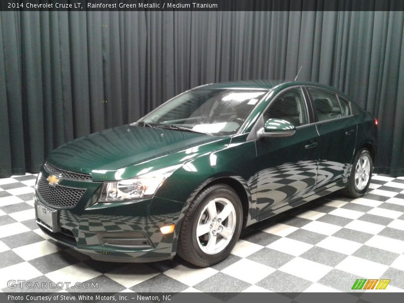 Rainforest Green Metallic / Medium Titanium 2014 Chevrolet Cruze LT