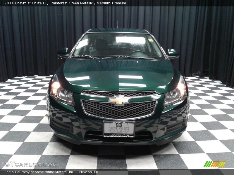 Rainforest Green Metallic / Medium Titanium 2014 Chevrolet Cruze LT