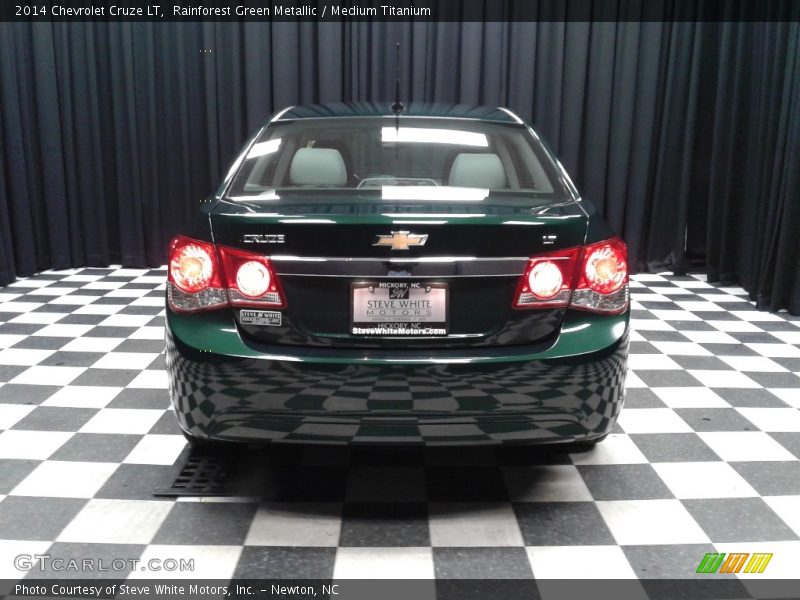 Rainforest Green Metallic / Medium Titanium 2014 Chevrolet Cruze LT