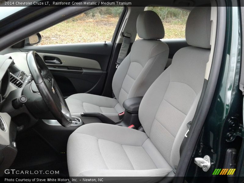Rainforest Green Metallic / Medium Titanium 2014 Chevrolet Cruze LT