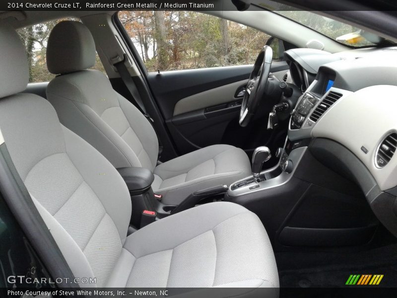 Rainforest Green Metallic / Medium Titanium 2014 Chevrolet Cruze LT