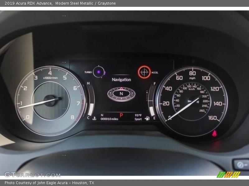 Modern Steel Metallic / Graystone 2019 Acura RDX Advance