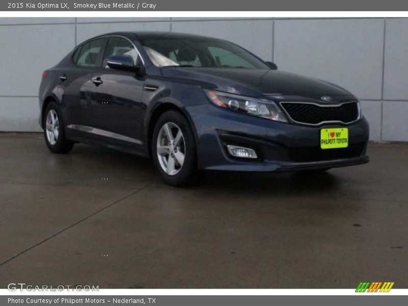 Smokey Blue Metallic / Gray 2015 Kia Optima LX