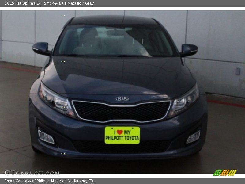 Smokey Blue Metallic / Gray 2015 Kia Optima LX