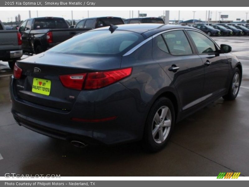 Smokey Blue Metallic / Gray 2015 Kia Optima LX