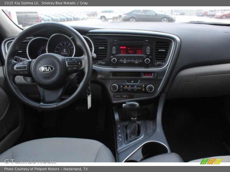 Smokey Blue Metallic / Gray 2015 Kia Optima LX