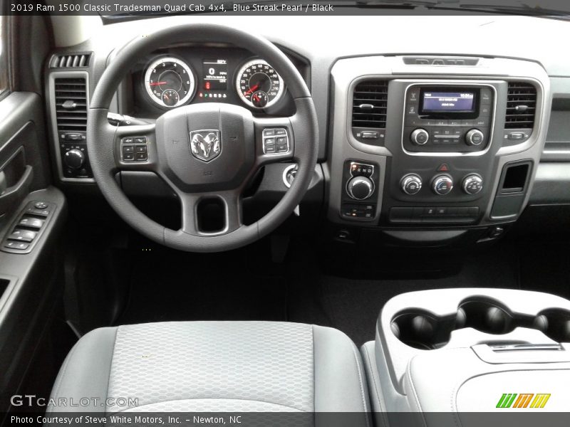 Blue Streak Pearl / Black 2019 Ram 1500 Classic Tradesman Quad Cab 4x4