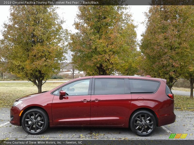 Velvet Red Pearl / Black/Black 2019 Chrysler Pacifica Touring Plus