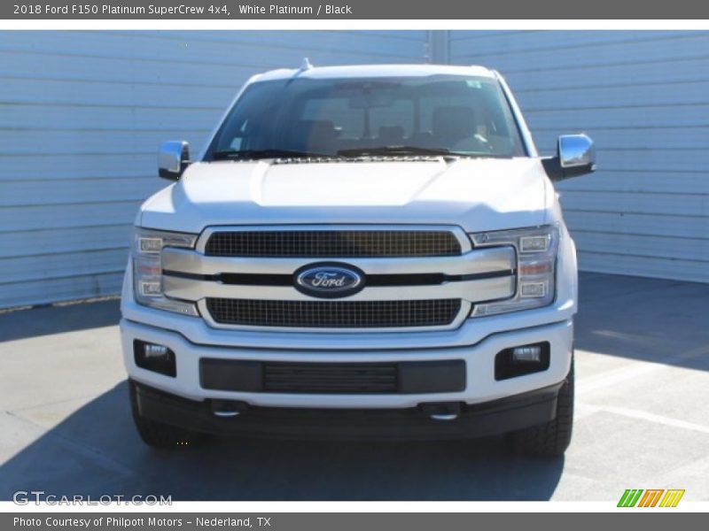 White Platinum / Black 2018 Ford F150 Platinum SuperCrew 4x4