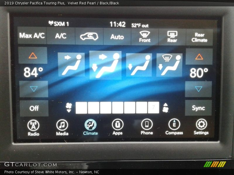 Velvet Red Pearl / Black/Black 2019 Chrysler Pacifica Touring Plus