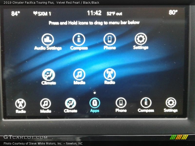 Velvet Red Pearl / Black/Black 2019 Chrysler Pacifica Touring Plus