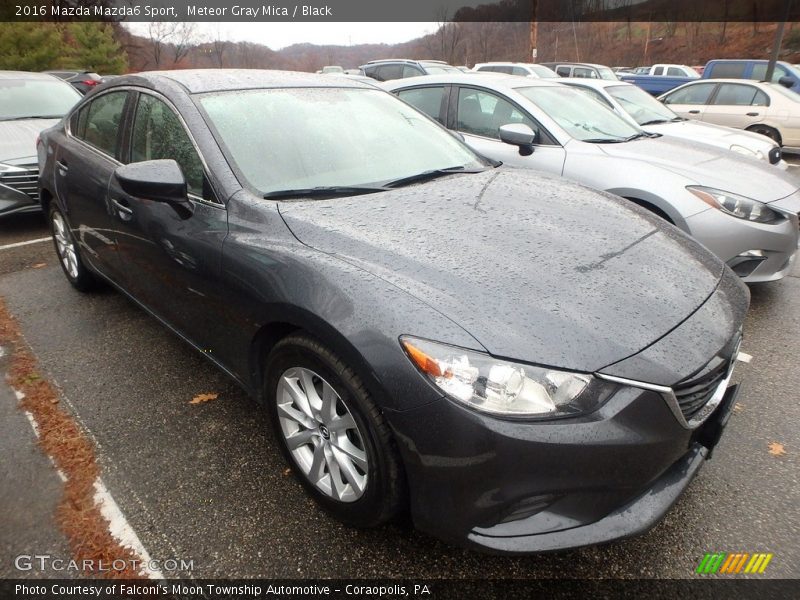 Meteor Gray Mica / Black 2016 Mazda Mazda6 Sport