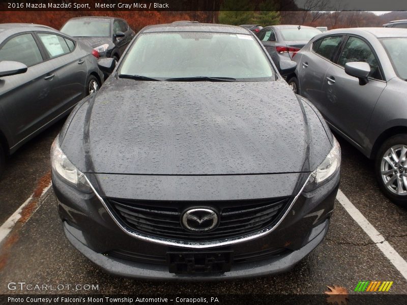 Meteor Gray Mica / Black 2016 Mazda Mazda6 Sport