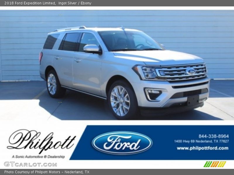 Ingot Silver / Ebony 2018 Ford Expedition Limited