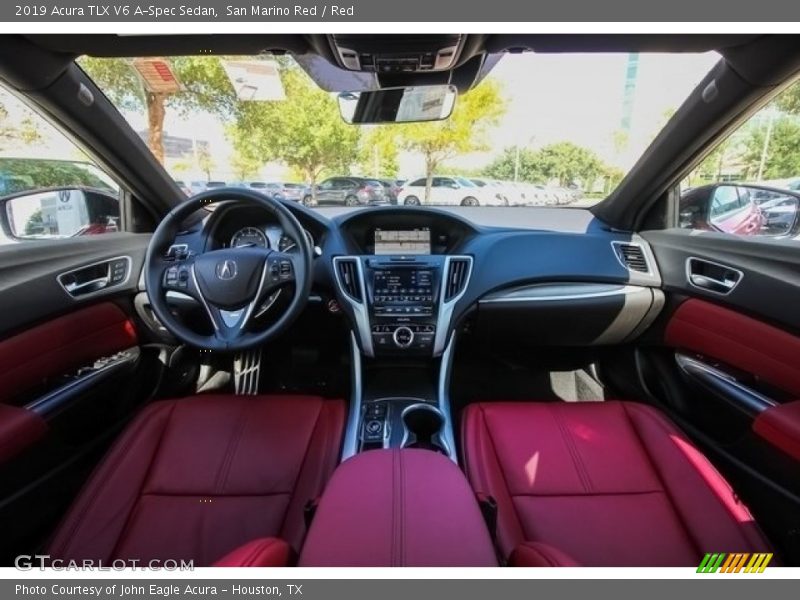 San Marino Red / Red 2019 Acura TLX V6 A-Spec Sedan
