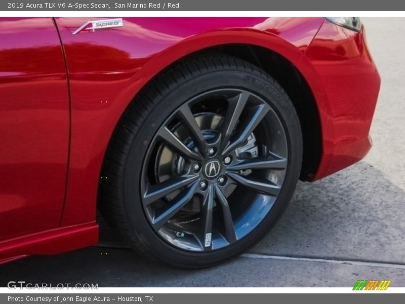 San Marino Red / Red 2019 Acura TLX V6 A-Spec Sedan