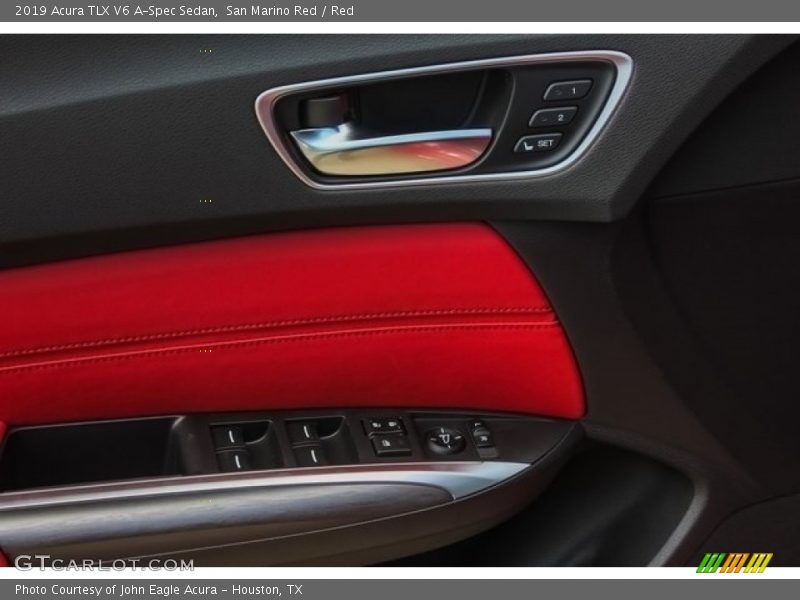 San Marino Red / Red 2019 Acura TLX V6 A-Spec Sedan