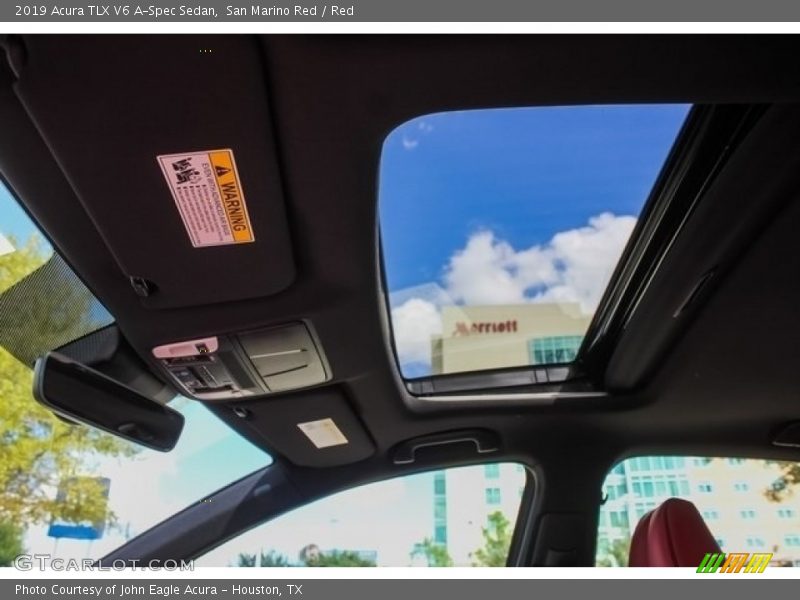 San Marino Red / Red 2019 Acura TLX V6 A-Spec Sedan