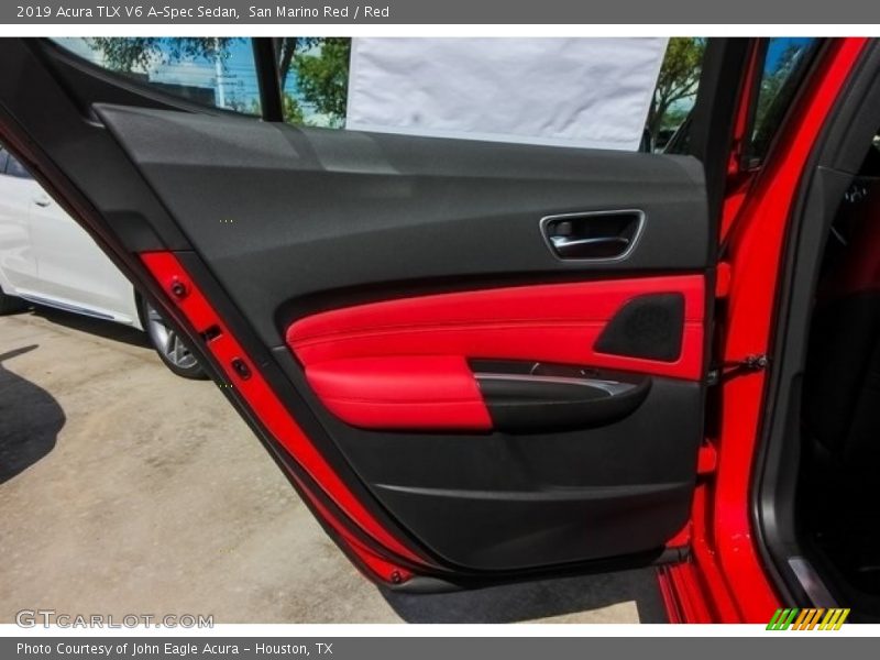 San Marino Red / Red 2019 Acura TLX V6 A-Spec Sedan