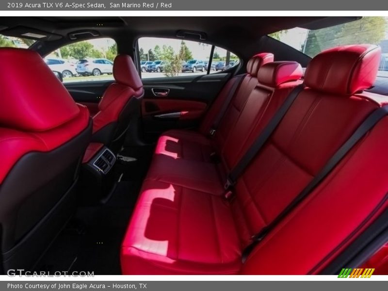 San Marino Red / Red 2019 Acura TLX V6 A-Spec Sedan