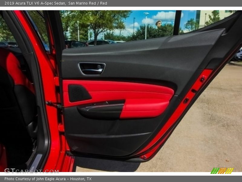 San Marino Red / Red 2019 Acura TLX V6 A-Spec Sedan