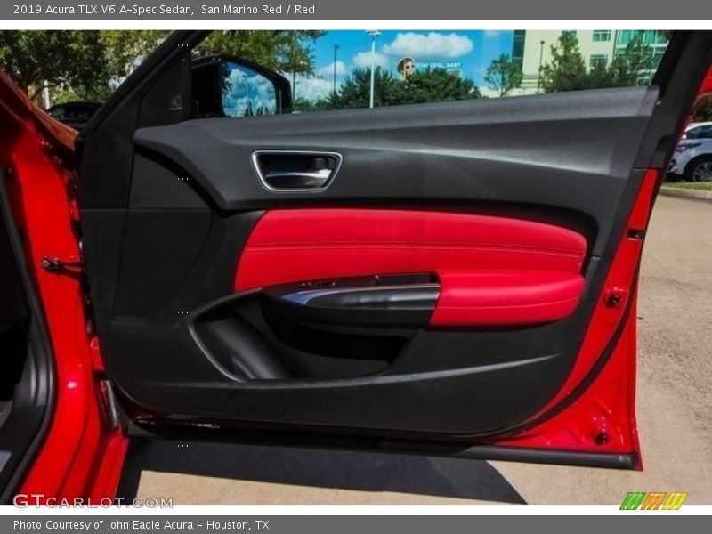San Marino Red / Red 2019 Acura TLX V6 A-Spec Sedan
