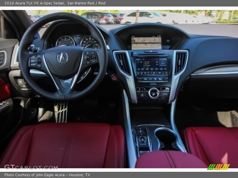 San Marino Red / Red 2019 Acura TLX V6 A-Spec Sedan