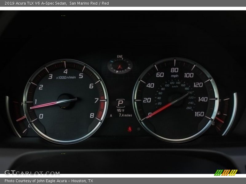 San Marino Red / Red 2019 Acura TLX V6 A-Spec Sedan