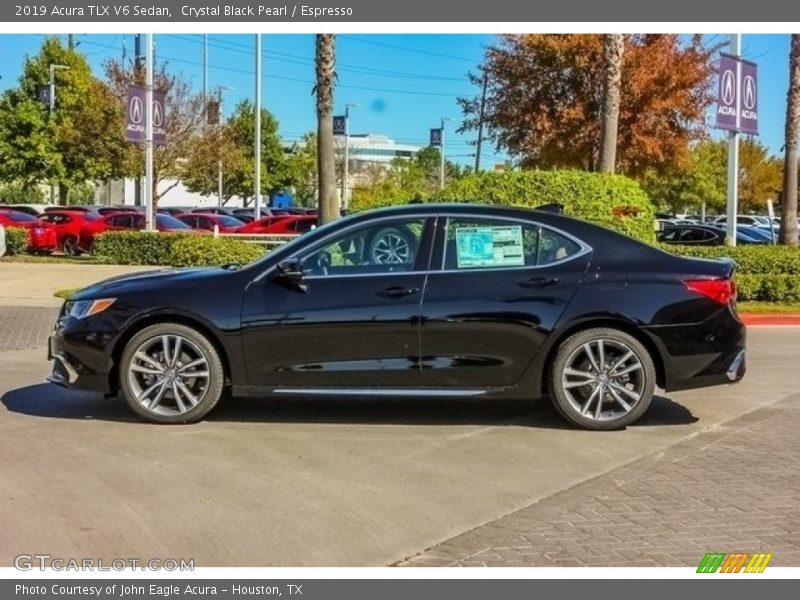 Crystal Black Pearl / Espresso 2019 Acura TLX V6 Sedan