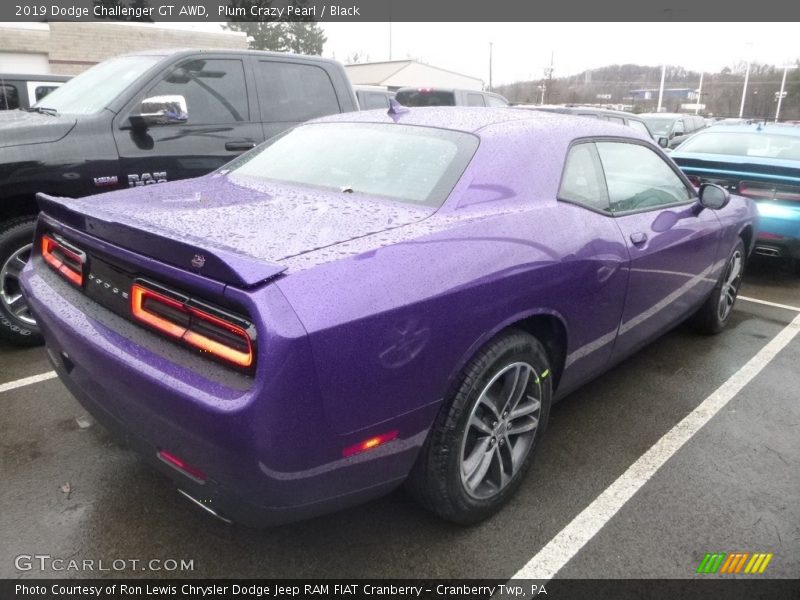 Plum Crazy Pearl / Black 2019 Dodge Challenger GT AWD
