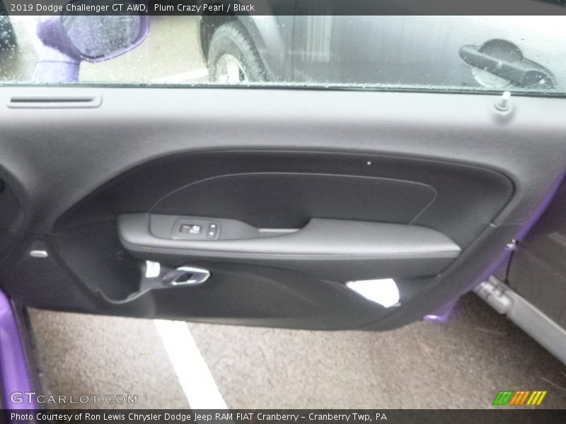 Plum Crazy Pearl / Black 2019 Dodge Challenger GT AWD