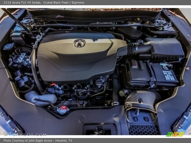 Crystal Black Pearl / Espresso 2019 Acura TLX V6 Sedan