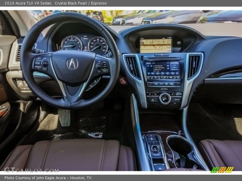 Crystal Black Pearl / Espresso 2019 Acura TLX V6 Sedan