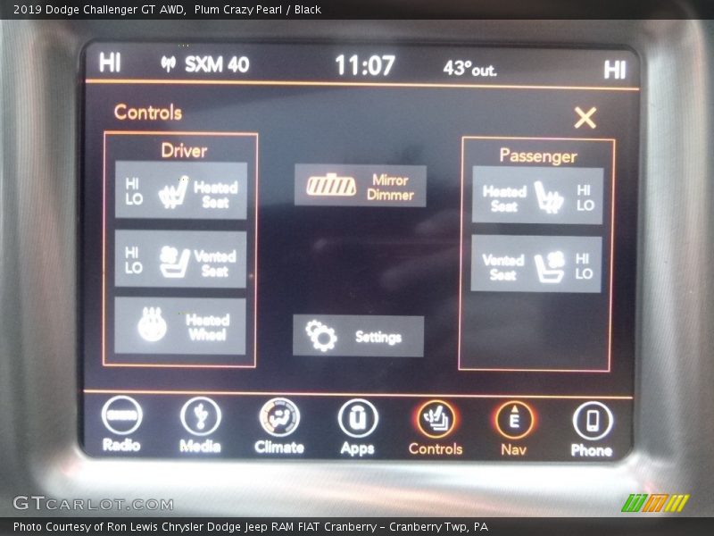 Plum Crazy Pearl / Black 2019 Dodge Challenger GT AWD