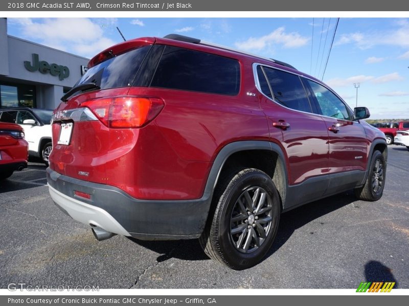 Crimson Red Tintcoat / Jet Black 2018 GMC Acadia SLT AWD