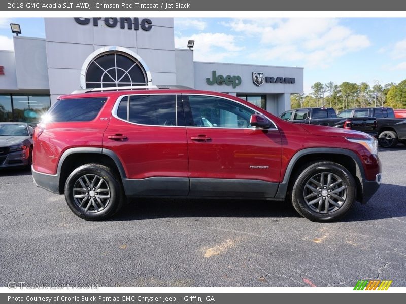 Crimson Red Tintcoat / Jet Black 2018 GMC Acadia SLT AWD