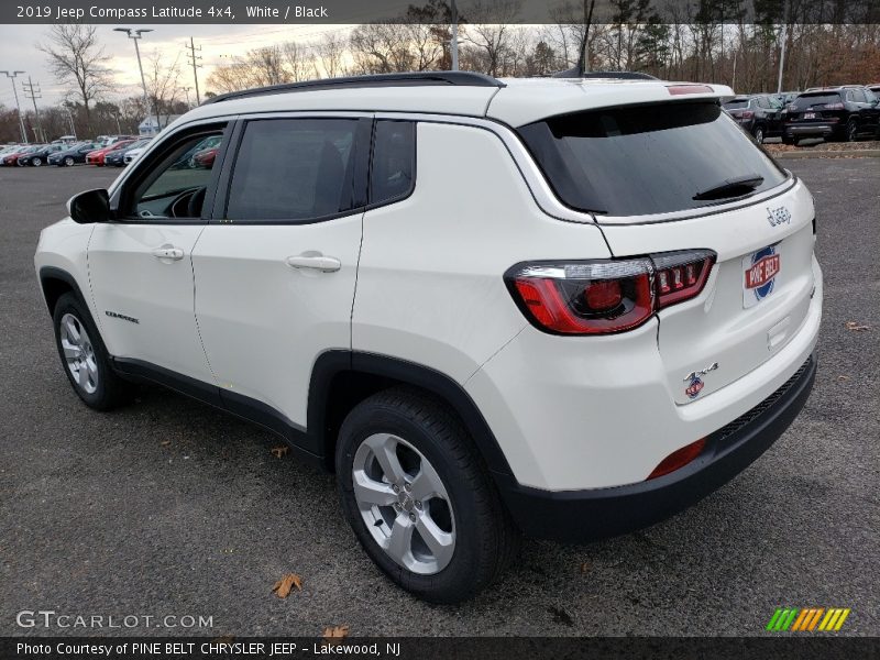 White / Black 2019 Jeep Compass Latitude 4x4