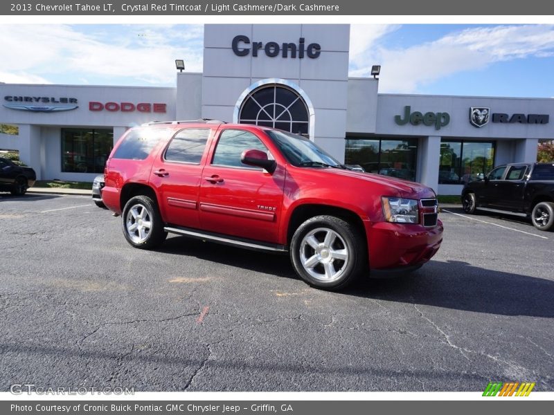 Crystal Red Tintcoat / Light Cashmere/Dark Cashmere 2013 Chevrolet Tahoe LT
