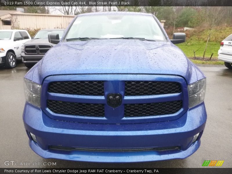 Blue Streak Pearl / Black 2019 Ram 1500 Classic Express Quad Cab 4x4