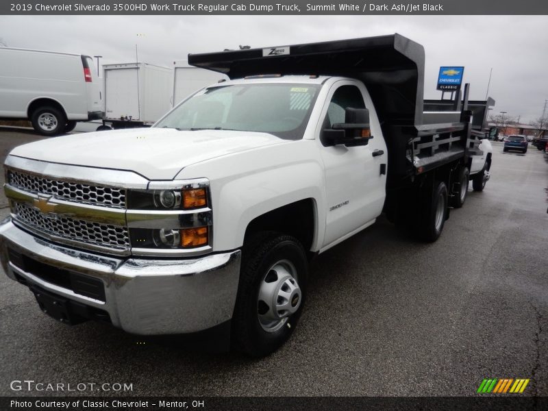 Summit White / Dark Ash/Jet Black 2019 Chevrolet Silverado 3500HD Work Truck Regular Cab Dump Truck
