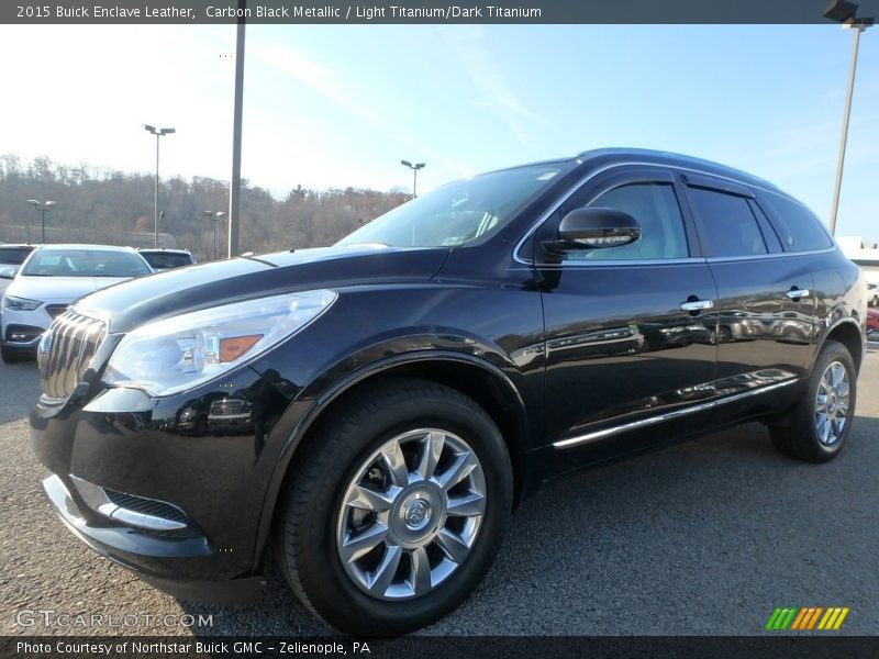 Carbon Black Metallic / Light Titanium/Dark Titanium 2015 Buick Enclave Leather