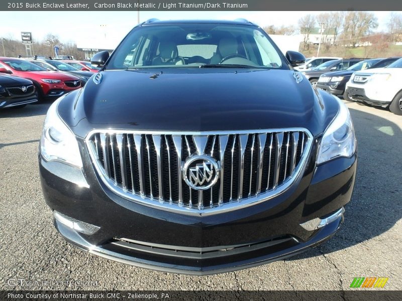 Carbon Black Metallic / Light Titanium/Dark Titanium 2015 Buick Enclave Leather