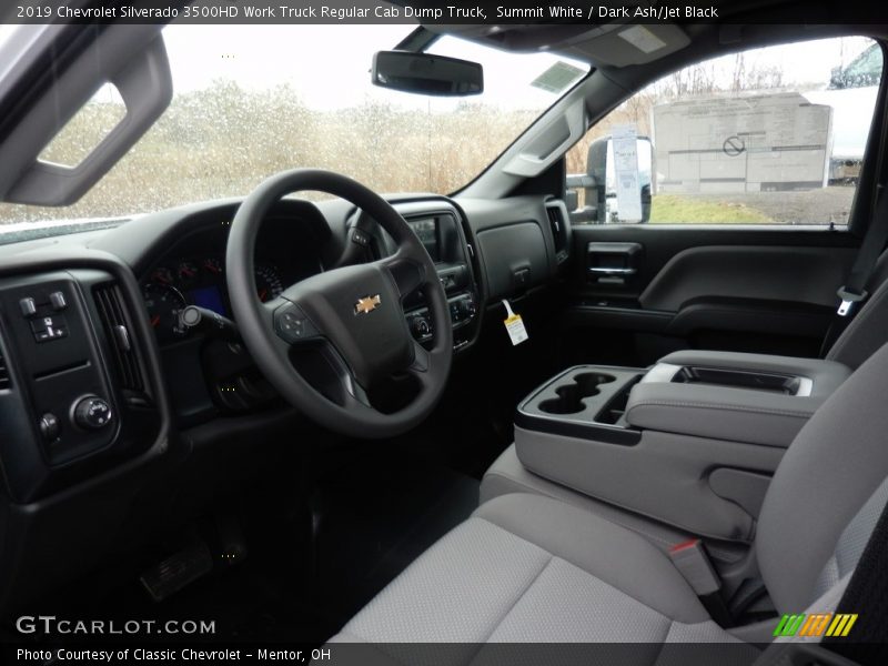  2019 Silverado 3500HD Work Truck Regular Cab Dump Truck Dark Ash/Jet Black Interior
