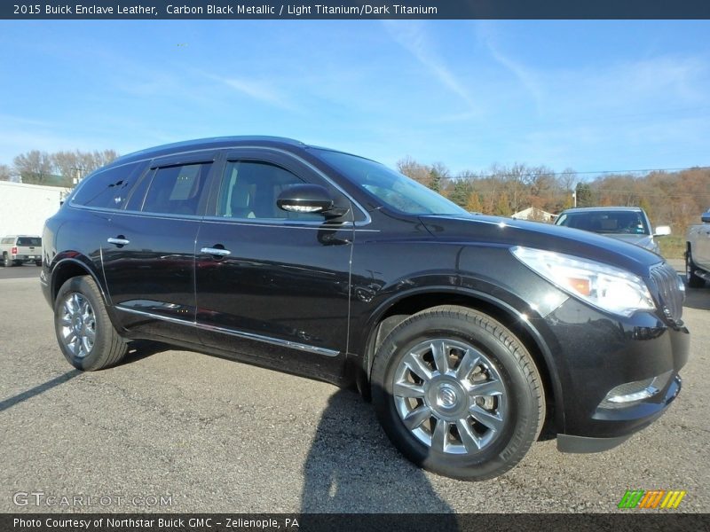 Carbon Black Metallic / Light Titanium/Dark Titanium 2015 Buick Enclave Leather