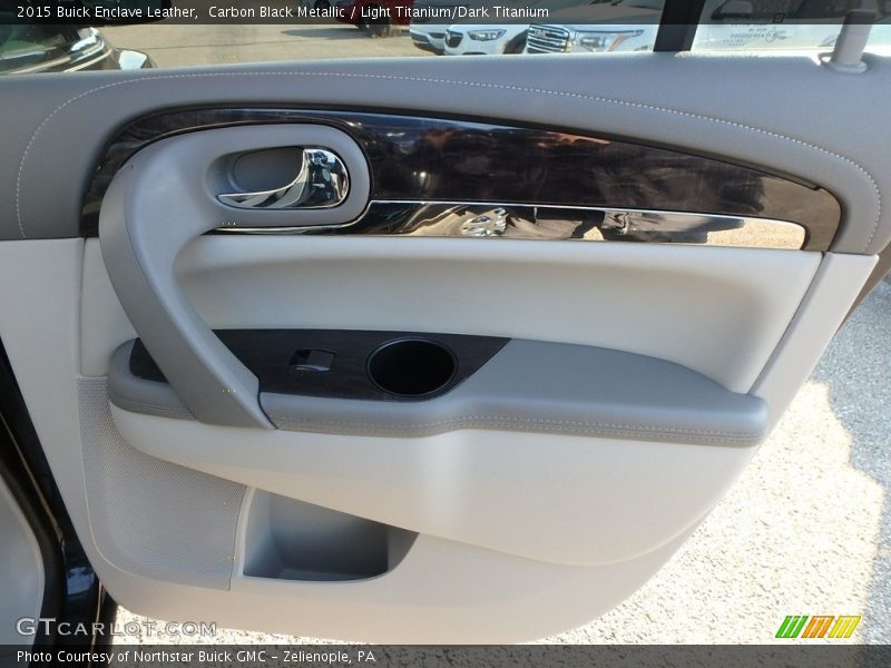 Carbon Black Metallic / Light Titanium/Dark Titanium 2015 Buick Enclave Leather