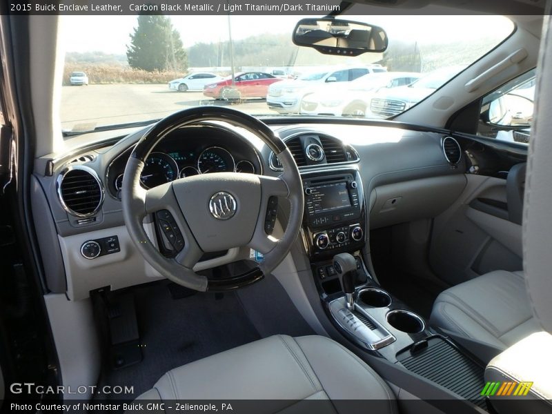 Carbon Black Metallic / Light Titanium/Dark Titanium 2015 Buick Enclave Leather