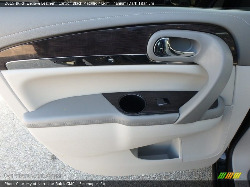 Carbon Black Metallic / Light Titanium/Dark Titanium 2015 Buick Enclave Leather